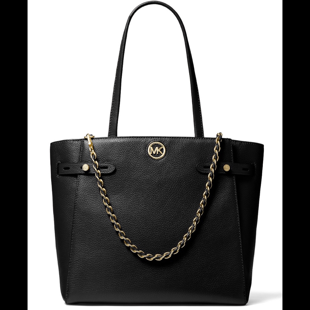 Michael Kors Carmen Lg Leather Belted Tote.Leather Dents.